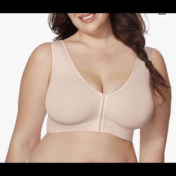 Just my size pure comfort bra. Size 3X with front closure - Picture 1 of 9